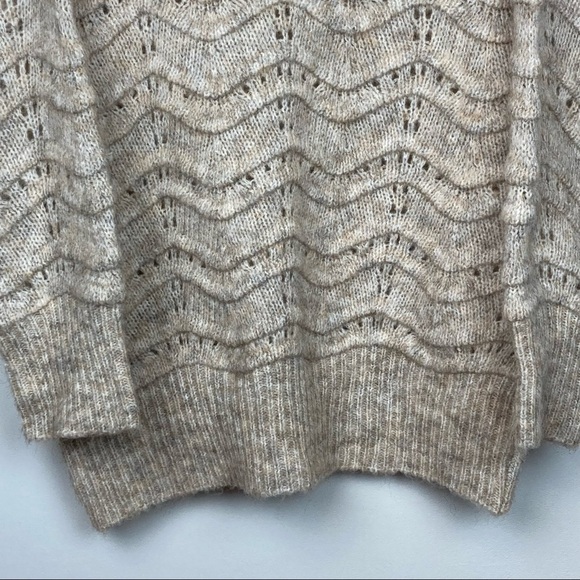 NWT * Nordstrom Oversized Chunky Longline Knit Cowl Neck Sweater in Oatmeal S/M - Picture 12 of 12